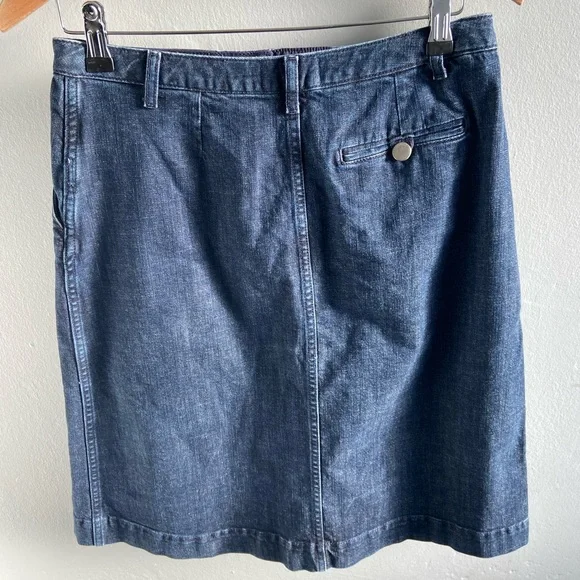 Toast OAS pleat front denim skirt UK 10-12 - Picture 2 of 5